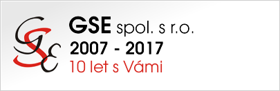 GSE spol. s r.o. - 2007 - 2017 - 10 let s Vámi